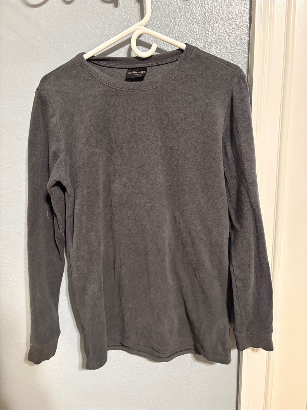 32 Degrees Men's Long Sleeve Crewneck Shirt - Charcoal Gray
